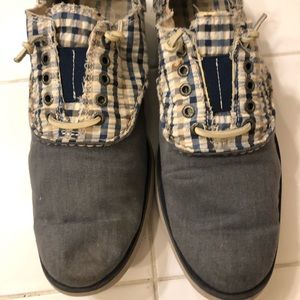 SPERRY TOP-SIDER CANVAS SADDLE SHOE MENS SIZE 10
